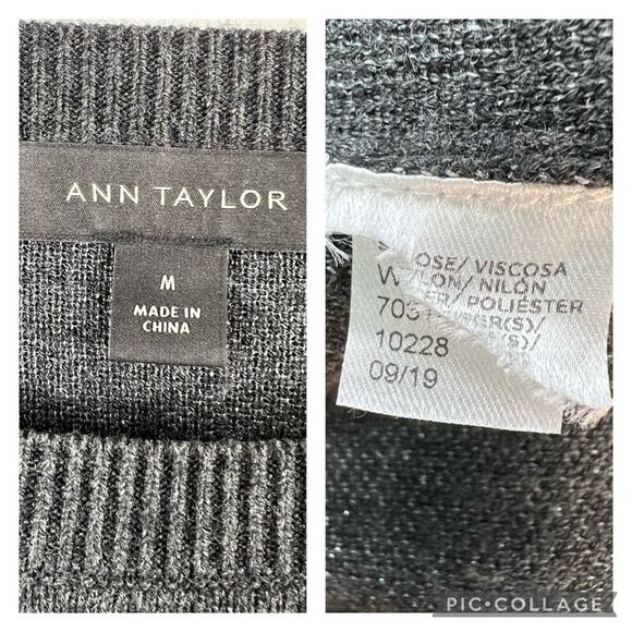 Ann Taylor Gray Star Pattern Sweater - Picture 7 of 10